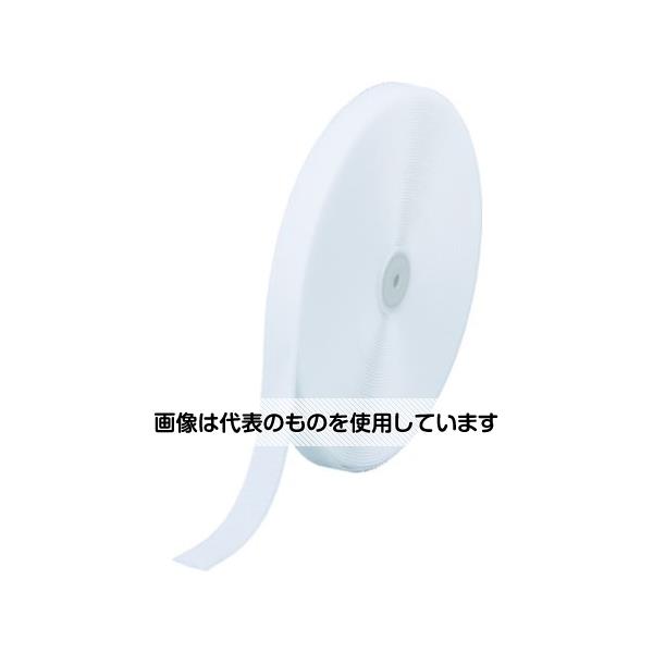 トラスコ中山 マジックテープ 縫製用B側 幅25mmX長さ25m 白 TMBH-2525-W 1巻