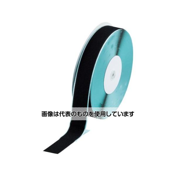 トラスコ中山 マジックテープ? 糊付A側 幅50mmX長さ25m 黒 TMAN-5025-BK 1巻