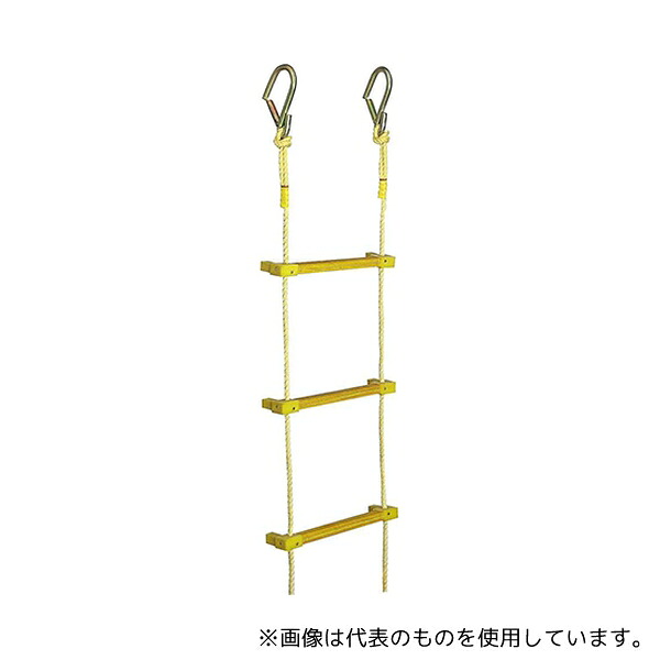 八ツ矢工業 12012 ヤツヤ式縄はしご(小カギ付) 5m