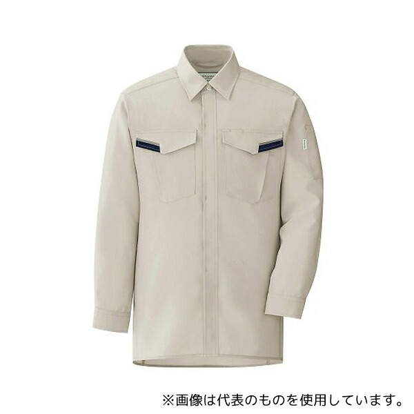 ミドリ安全 VES2370-UE-M 通年作業服 帯電防止JIS適合 エコマーク認定 プランテックス 長袖シャツ VES2370 アイボリー M 6,354円