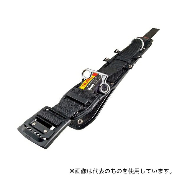 TJMデザイン(タジマツール) WFXD1-ABS ワークポジショニング用胴当てベルトフラット アルミワンフィンガーバックル黒 Sサイズ