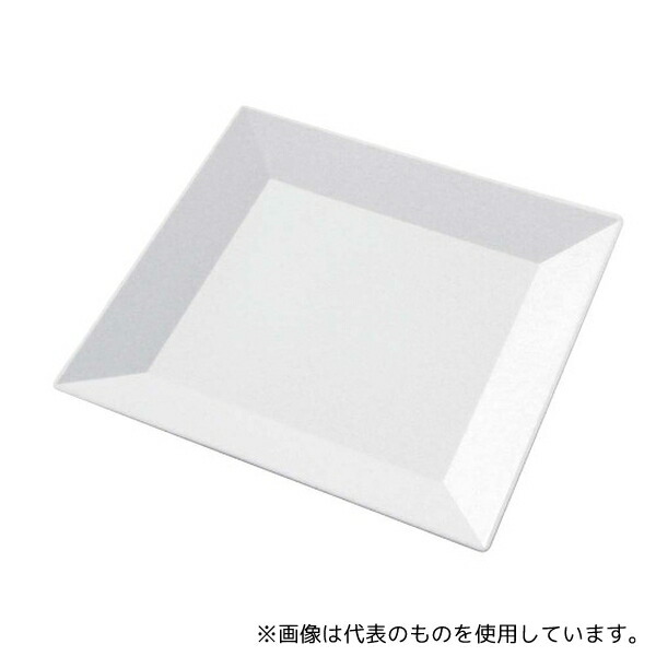 ニシキ(食品容器) 8386100 プラ容器 角皿 35(10枚入)白磁