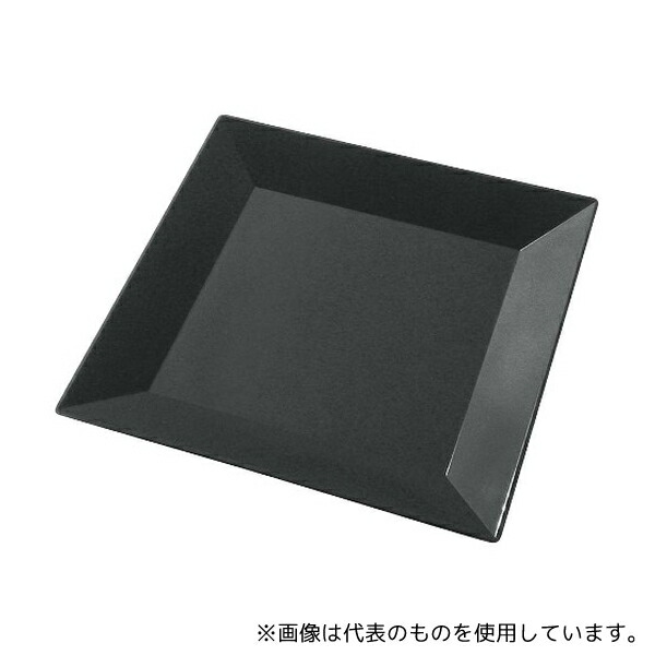 ニシキ(食品容器) 8386010 プラ容器 角皿 40(10枚入)黒