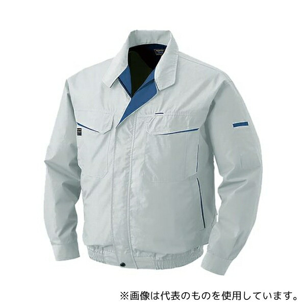空調服 KU90470C06S3 綿・ポリ混紡ワークウェアのみ シルバー L