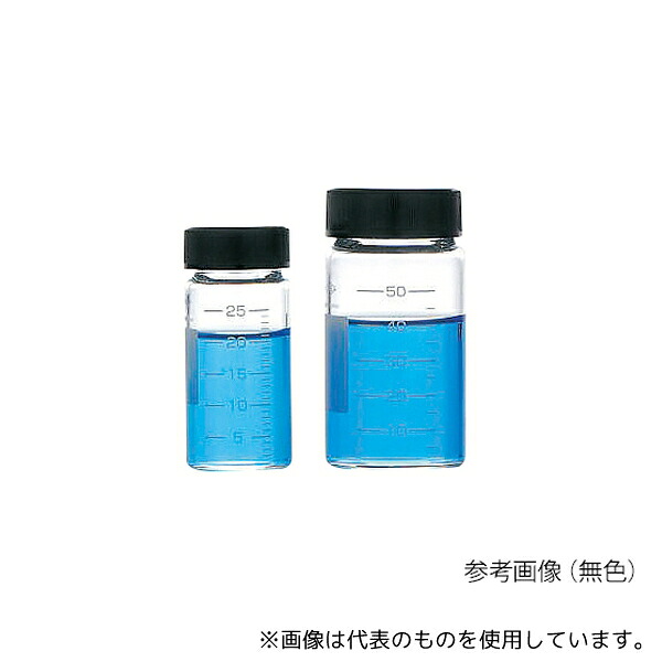 日電理化硝子 206014 目盛付バイアル 標準セット 無色 50mL 5組入 GV-50