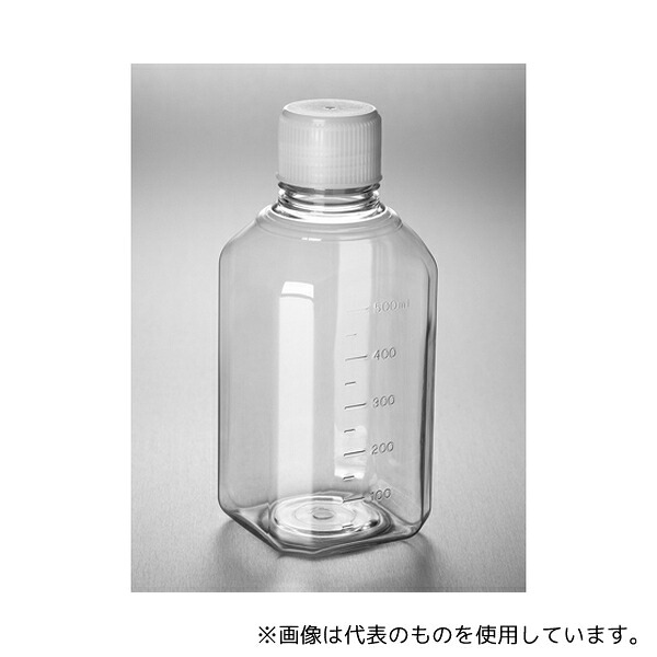 コーニング 432333 培地ボトル 八角型 PET製 500mL IATA基準適合キャップ 24個入