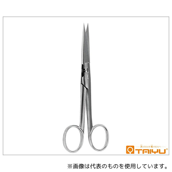 TAIYU(大祐医科工業) TY-101B 外科剪刀 両尖 反 ハズシ 全長14cm