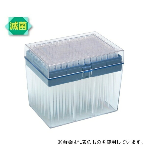 WATSON 1252-801CS 200μL ロング フィルターチップ システムラック 滅菌 1箱(96本×10ラック入)