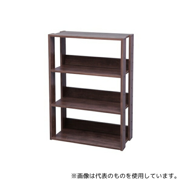 アイリスオーヤマ OWR-600 オープンウッドラック ブラウン 600×292.5×879mm