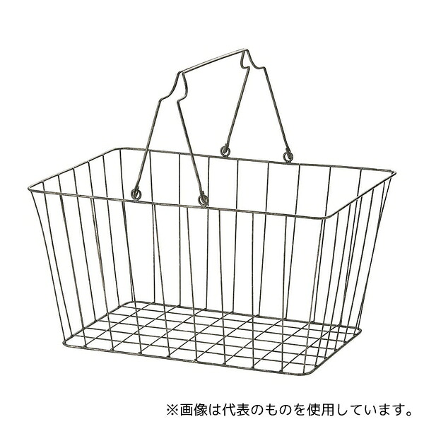 ちどり産業 55-65 アンティーク ワイヤー店内カゴ 大