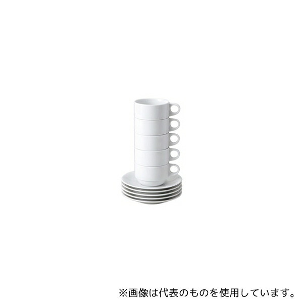 ピーアンドエス 11001 スタッキングコーヒー碗皿 5客入り