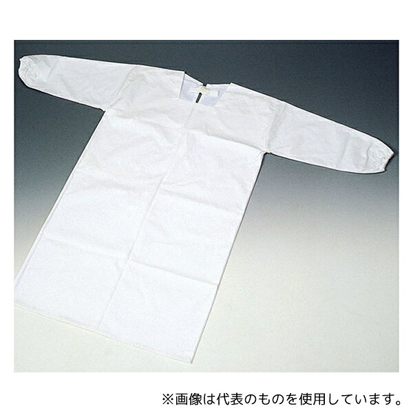 フロンケミカル NR2088-001 フッ素樹脂(PTFE)ラミネートオーバーエプロン PR4820BC-W フリーサイズ