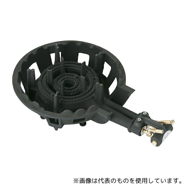 大栄産業 DBC6602 鋳物コンロ(二重)パイロット無 LPガス
