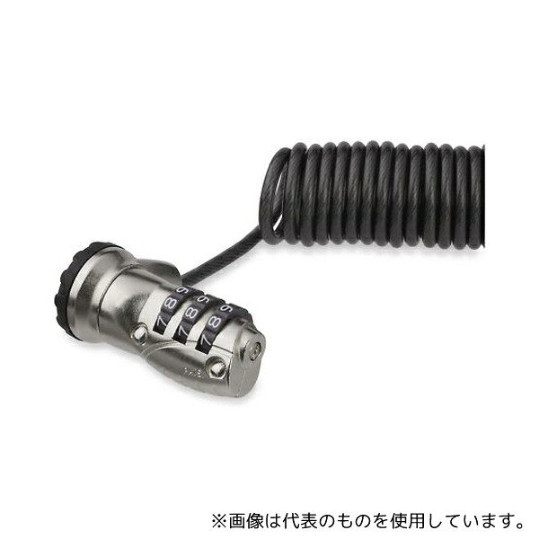 StarTech.com LTLOCK3DCOIL ノートパソコン盗難防止セキュリティワイヤーロック/1.8m/コイルワイヤー/3桁ダイヤル錠/標準セキュリティスロット搭載機器に対応/ビニールコーティング対応ノートPC防犯ワイヤーロック