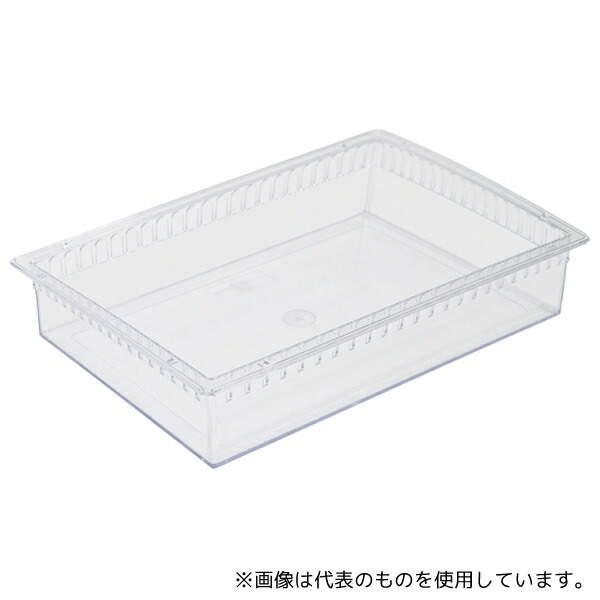タイホー T-100C 樹脂トレー(T&Bシステムキャビネット) 透明 600×400×112mm