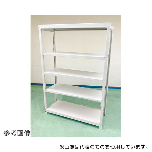 明興関包スチール SR20-7330-5 中軽量ボルトレスラック らくらくラック 単体 H2100×W900×D300mm 天地5段単体