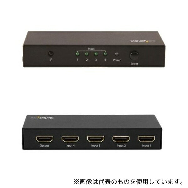 StarTech.com VS421HD20 4入力1出力HDMIディスプレイ切替器セレクター 4K/60Hz対応