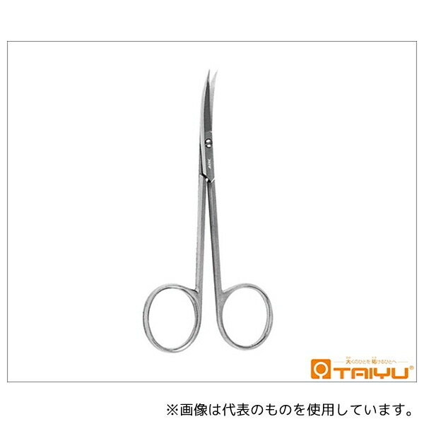 TAIYU(大祐医科工業) TY-162A 虹彩剪刀 直 ネジ止 全長11cm