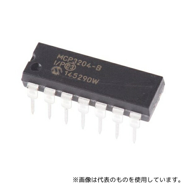 Microchip MCP3204-BI/P 12ビット ADコンバータ SPI 14ピン PDIP 1袋(5個入)