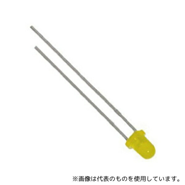 Kingbright L-7104YD 可視光LED 黄 588 nm 3 mm (T-1) Round シリーズ 1袋(100個入) 4,916円