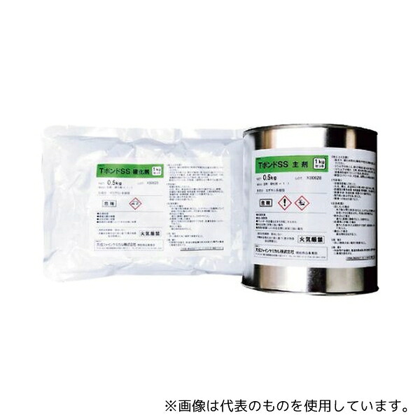 グリーンクロス 6300004065 ポストフレックス用 エポキシ系接着剤1kg缶 TSS-1K 1セット