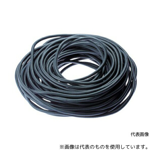 パンドウイットコーポレーション CLT125N-L630 コルゲートチューブ 耐熱性ナイロン6 スリット付黒 内径32.5 15.25m