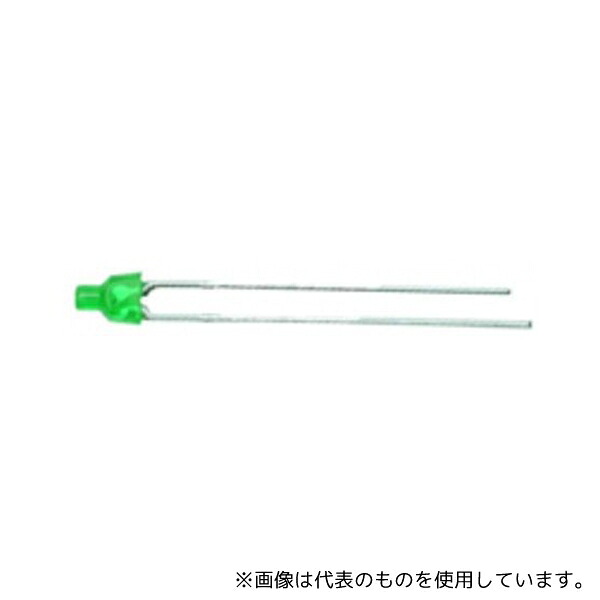 Kingbright L-1034GDT 可視光LED 緑 568 nm 2 mm (2 (Dia.)x5mm)1袋(100個入)|セミプロDIY店ファースト