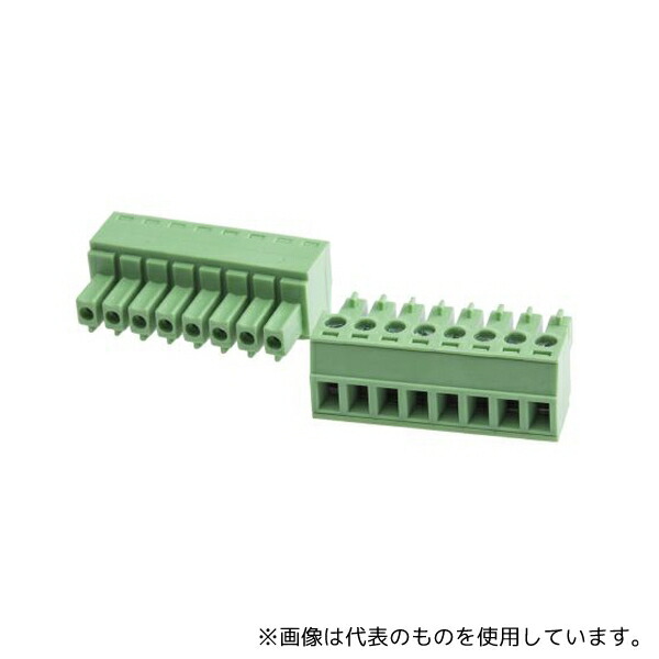 RS Pro 897-1092 基板端子台 3.81mmピッチ 1列 8極 緑 1袋(5個入)