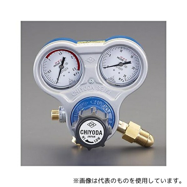 アズワン EA316A-3BA 酸素調整器(関西式雄ネジ/乾式安全器内蔵型)