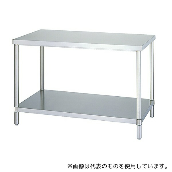 シンコー(業務用厨房機器) WBN-6060 ステンレス作業台 (SUS304・ベタ棚仕様) 600×600×800