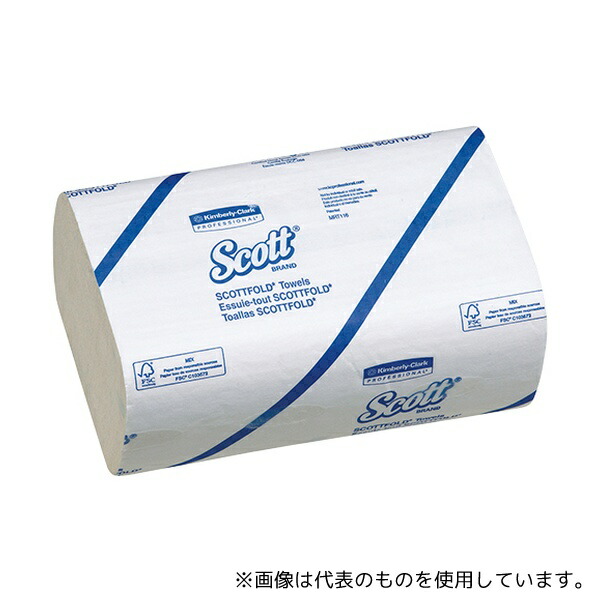クレシア 36161 スコットフォールド ハンドタオル 199×315mm 175枚/束×25束