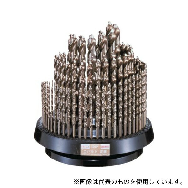 イシハシ精工 COD-100RS コバルト正宗ドリル 100本組セット(回転台付き)