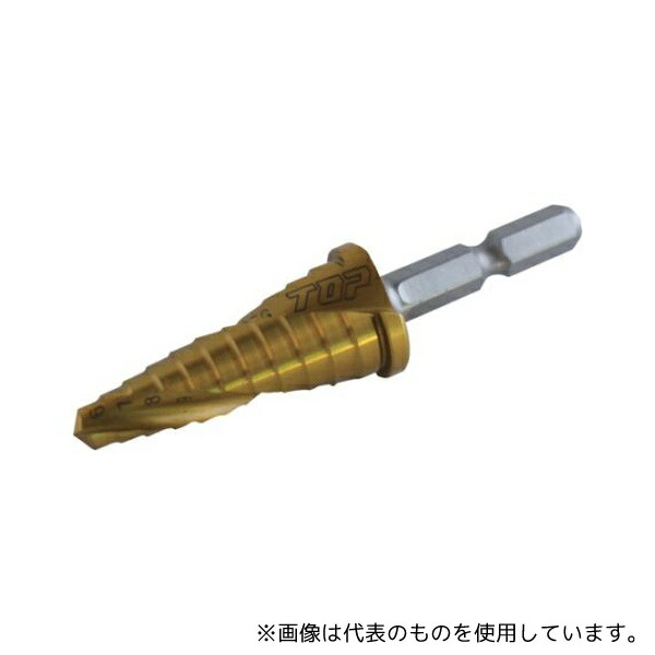 トップ工業 ESD-616SG 電動ドリル用六角シャンクスパイラルステップドリル ゴールドタイプ