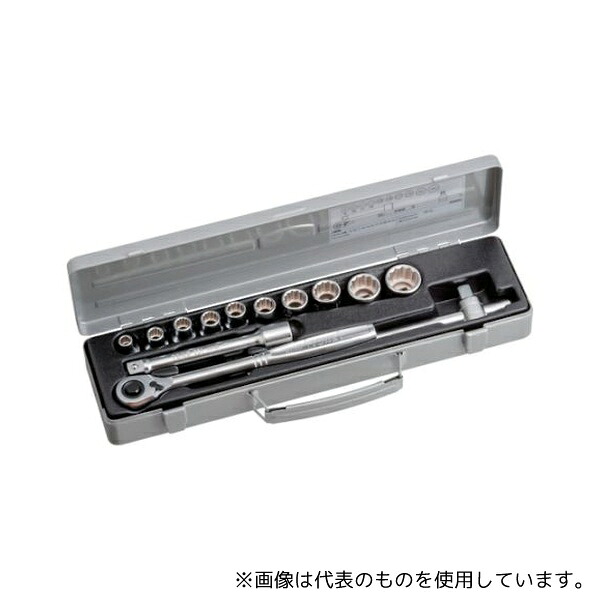 TONE 800MISO ソケットレンチセット ISO 差込角12.7mm 13点セット