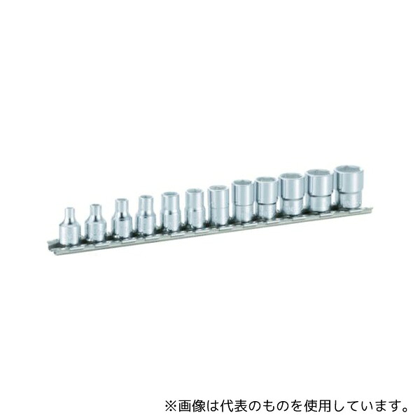 TONE HS212 ソケットセット(6角・ホルダー付) 12pcs 差込角6.35mm