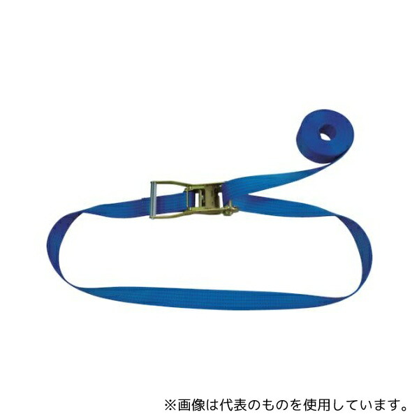 テザック R50N060-000A ラッシングベルト(ベルト荷締機)ラチェットバックル式エンドレスタイプ