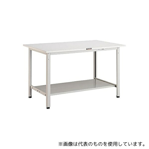 トラスコ中山 AE1200LT2W AE型作業台 1200X750XH740 下棚2枚付 W色