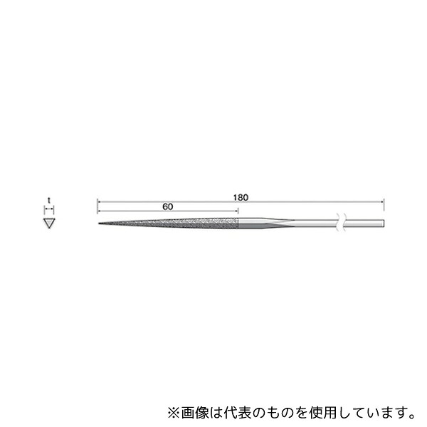 ミニター RD5492 ダイヤモンドヤスリ 三角 #140 4.5×4.5