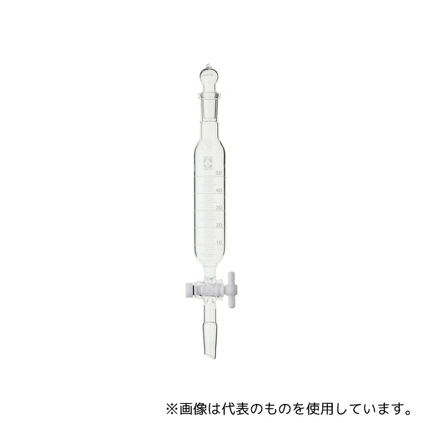 柴田科学 030270-1550 SPC分液ロート 円筒形 PTFEコック付 目盛付 50mL