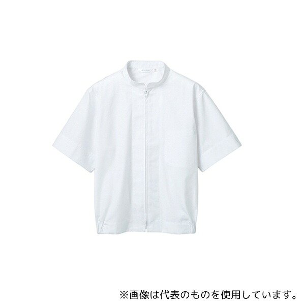住商モンブラン 8-702 LL ジャンパー 男女兼用 半袖 白