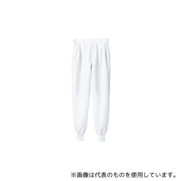 住商モンブラン RS7521-2 L パンツ 男女兼用 白 裾フライス