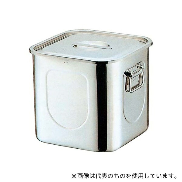 本間製作所 8697400 K 18-8 角型 キッチンポット(目盛付)18cm 手無｜セミプロＤＩＹ店ファースト