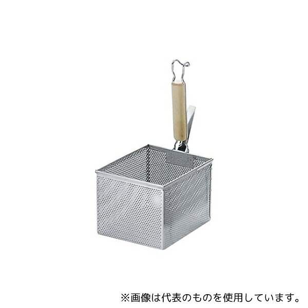 三宝産業(YUKIWA) 4349230 UK 18-8 パンチング 木柄 角型うどん揚
