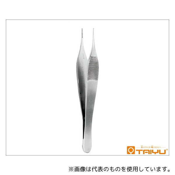 TAIYU(大祐医科工業) TY-053A アドソン型鑷子 無鈎 併式 ダボ付 全長12.5cm