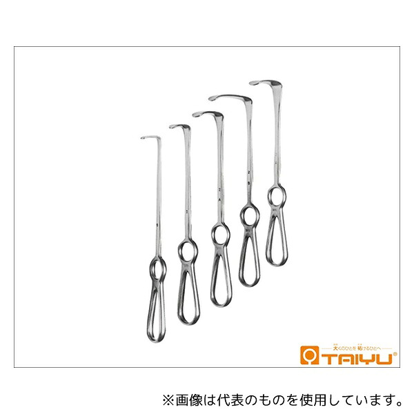 TAIYU(大祐医科工業) TY-304A ランゲンベック氏扁平鈎 No.4A 幅25mm 深さ60mm 全長21cm