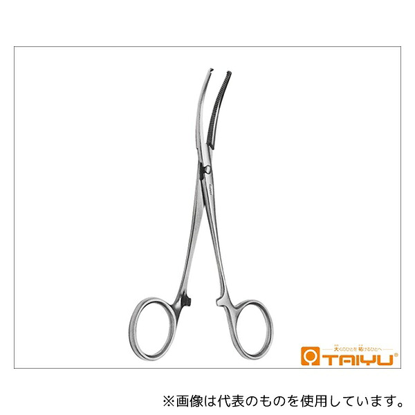 TAIYU(大祐医科工業) TY-420B 外科止血鉗子 反 有鈎 ハズシ 全長14.5cm