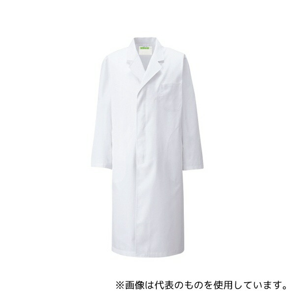 KAZEN 110-70 L メンズ診察衣S型長袖 白 L