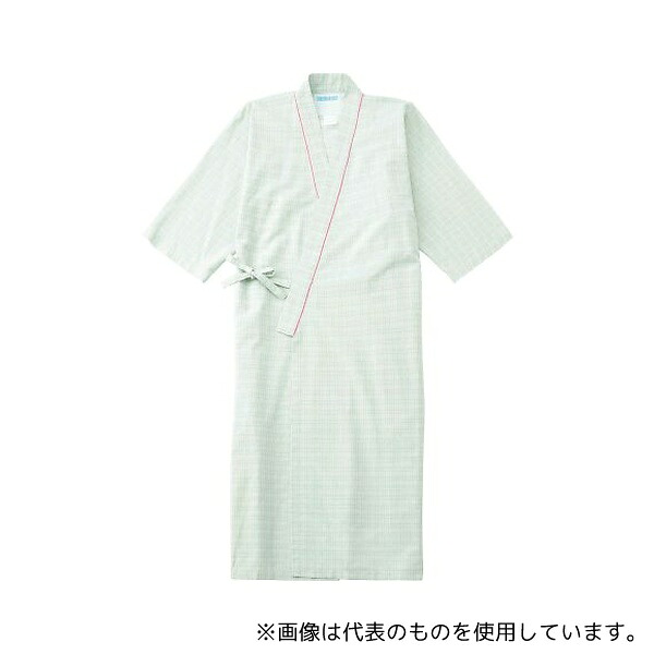 KAZEN 289-22 LL 患者衣(ガウン型) グリーン LL