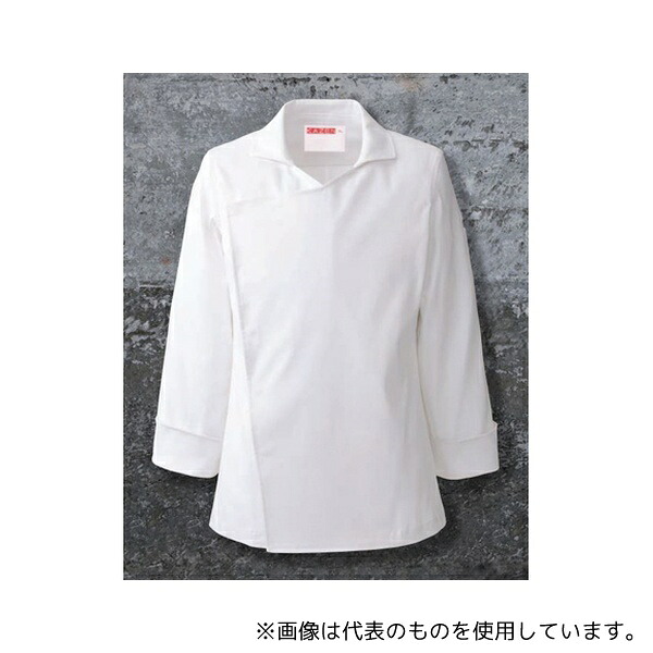KAZEN 409-60 LL ストレッチコックコート 白 LL