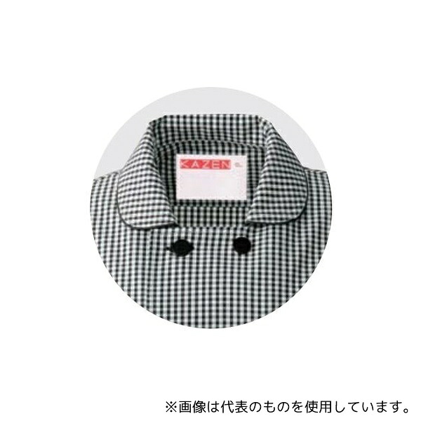 KAZEN 637-25 M レディスコックシャツ 黒 M